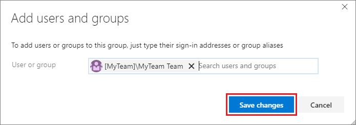 Add users and groups