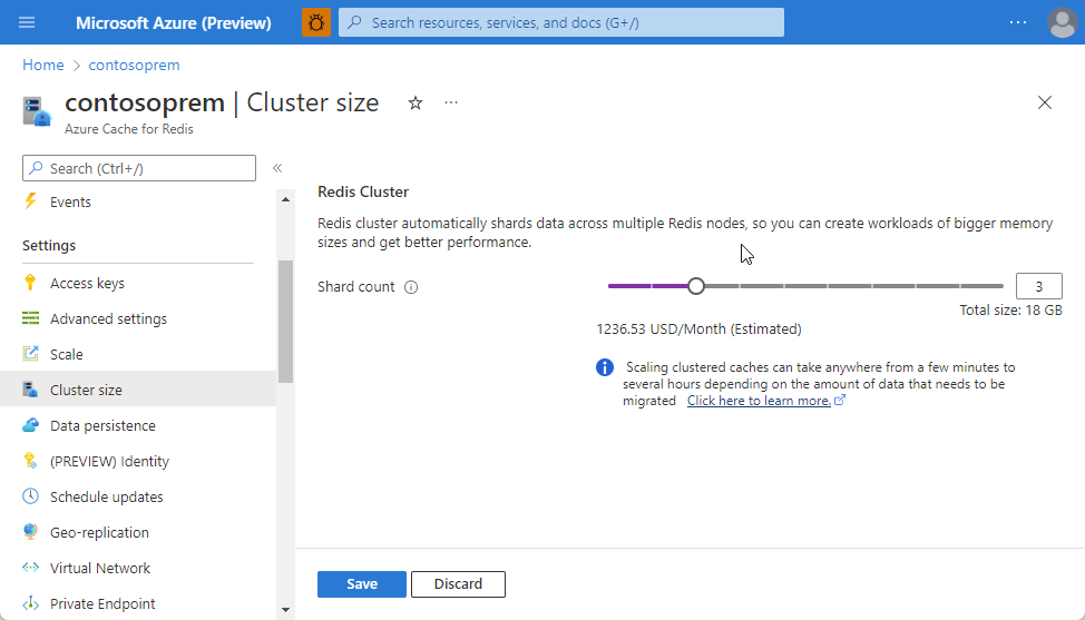 Cluster size