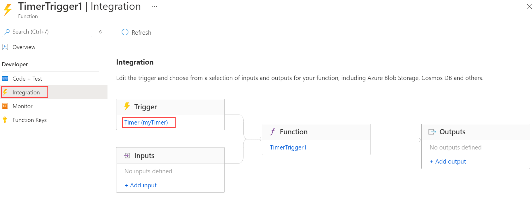 Create a function in Azure that runs on a schedule | Microsoft Learn