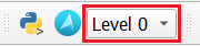A screenshot showing the level selection drop-down as it appears on the plugin toolbar.