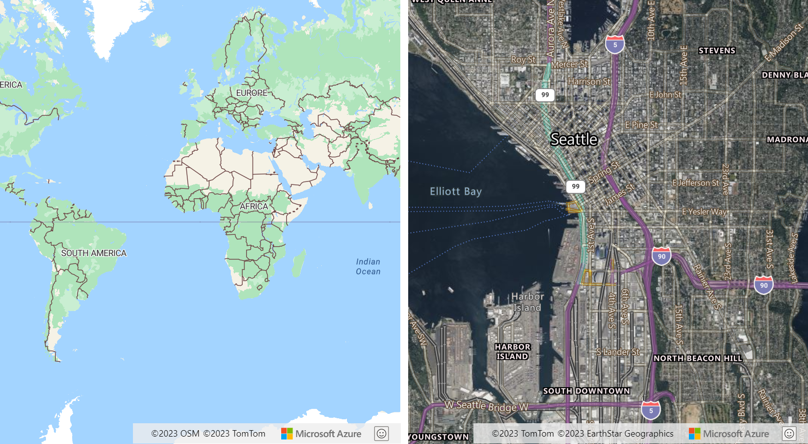 A screenshot that shows the snap grid on map.