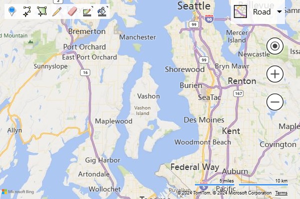 Bing Maps drawing tools