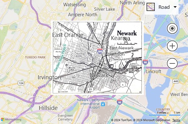 Bing Maps ground overlay