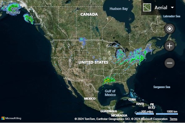 Bing Maps weighted heatmap