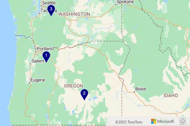 Azure Maps static map multiple pins