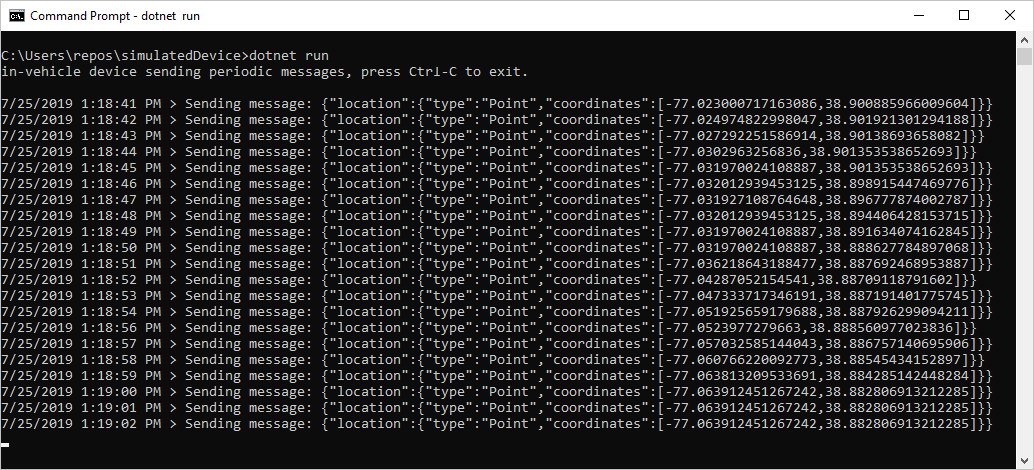 Screenshot of terminal output.