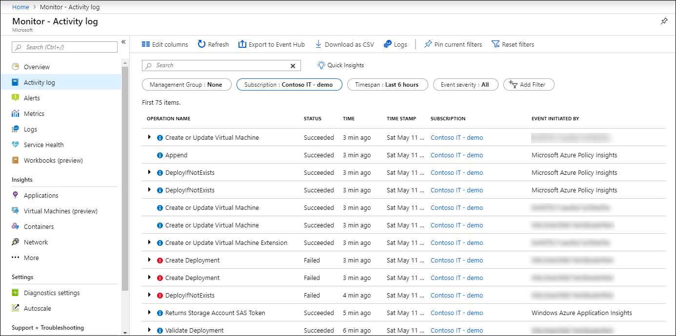 azure active log