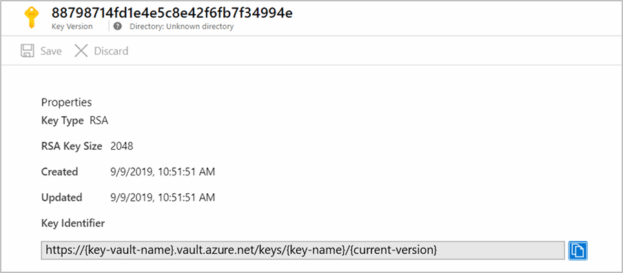 Screenshot of Grant Key Vault permissions.