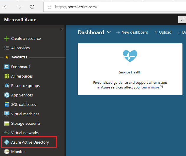 select azure active directory