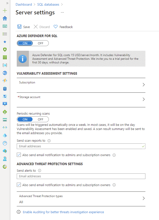 Microsoft defender for sql azure sql database microsoft learn