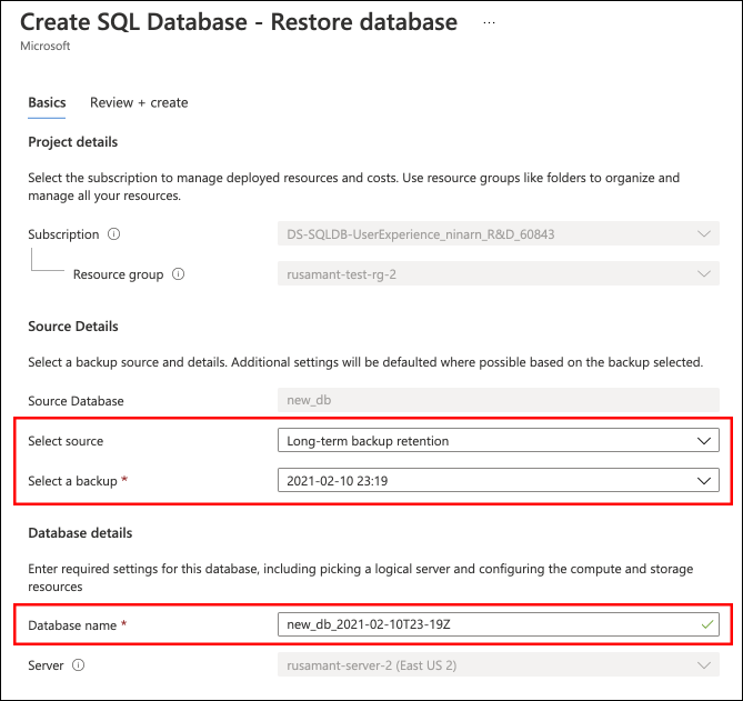 Azure SQL Database: Manage long-term backup retention - Azure SQL Database  | Microsoft Learn