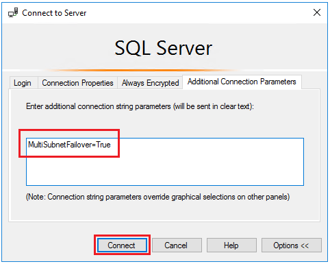 SSMS connection
