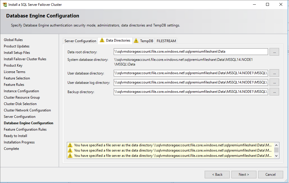 Sql on prem server