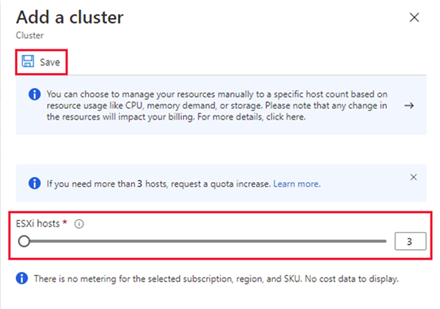 Screenshot showing how to configure a new cluster.