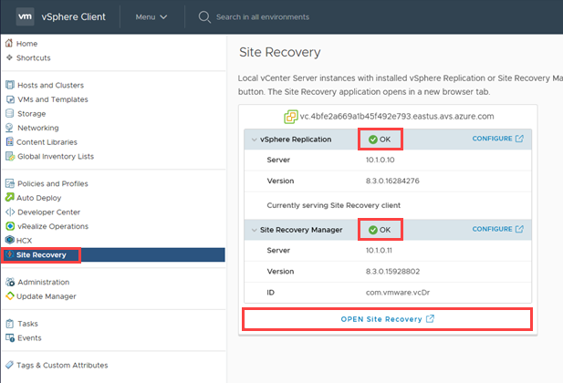 VM Recovery Management