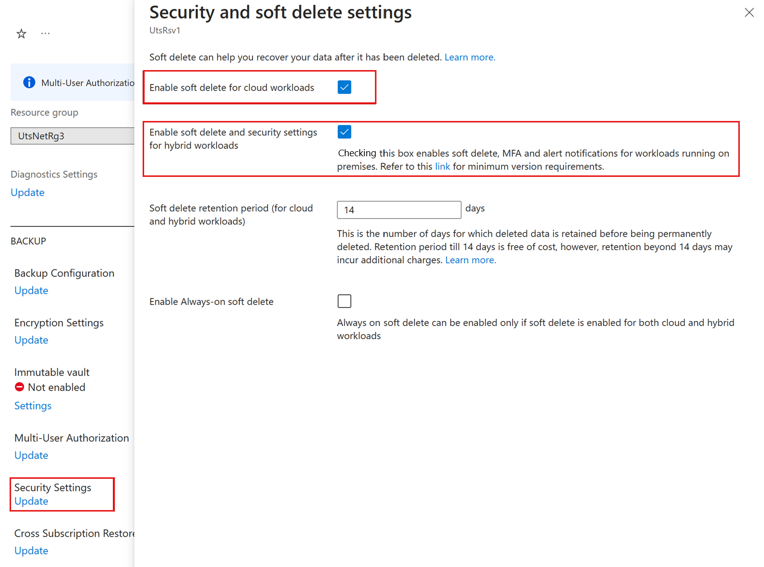 Soft delete for Azure Backup - Azure Backup