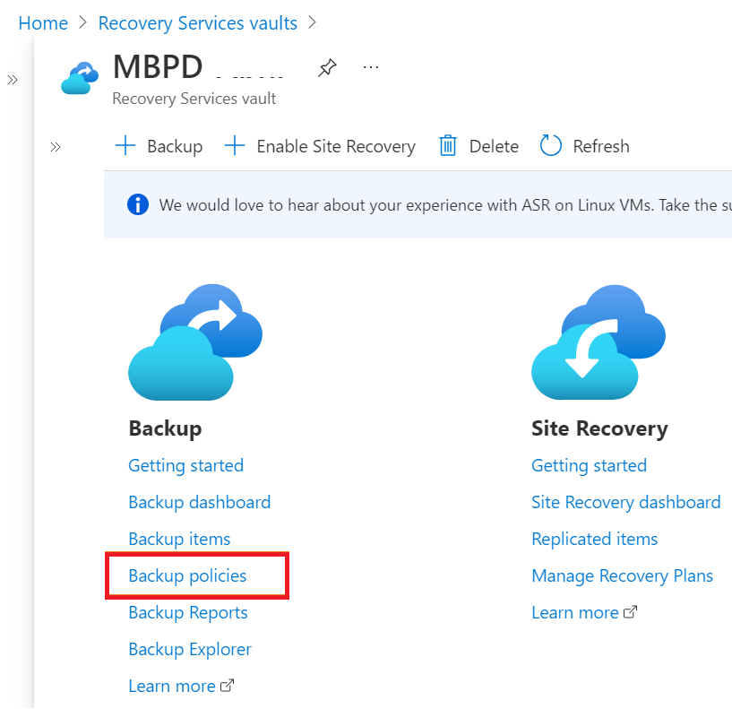 Azure Backup Policy Standard Vs Enhanced