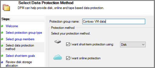 Select Data Protection Method