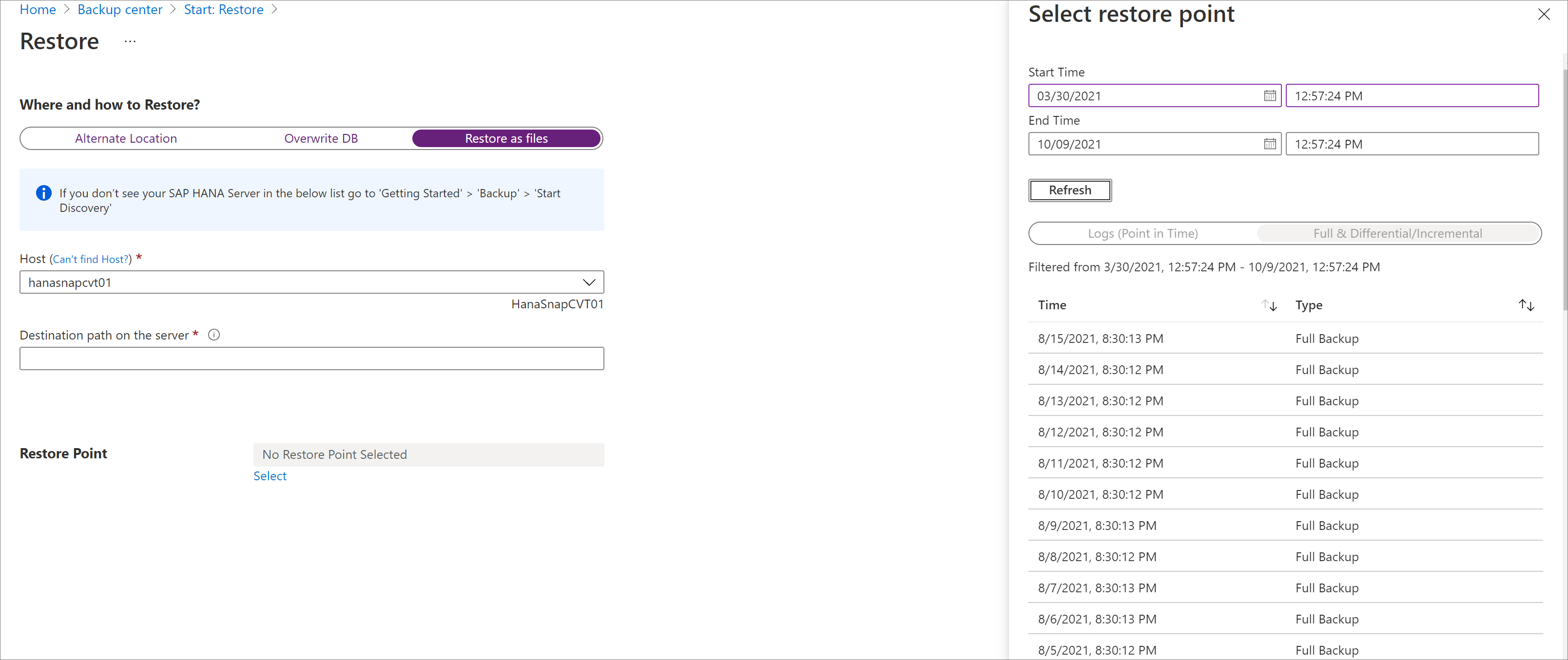 restore-sap-hana-databases-on-azure-vms-azure-backup-microsoft-learn