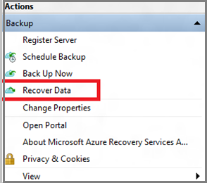 Select Recover Data