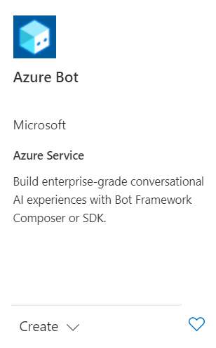 Select Azure bot resource