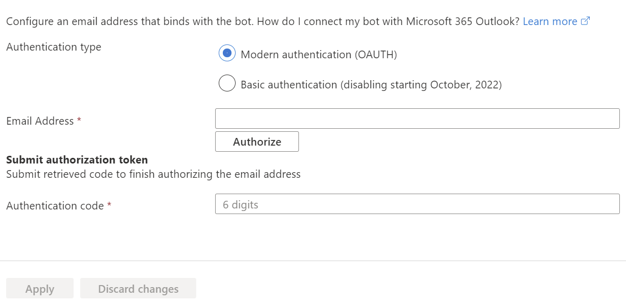 Configure email settings