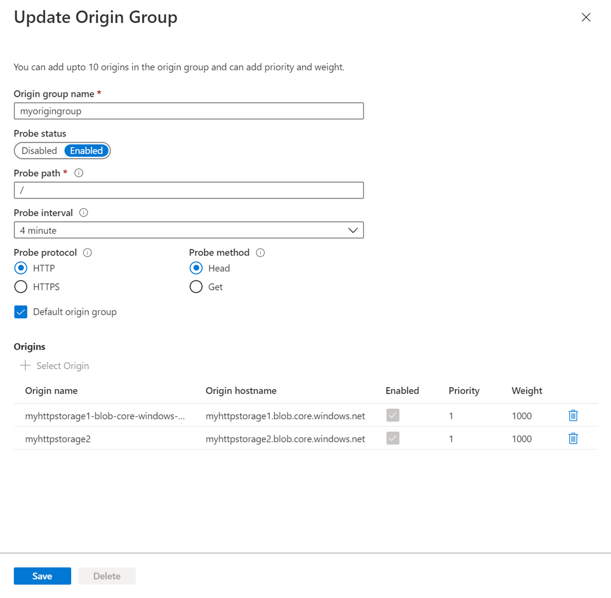 Verify additional origin added to group