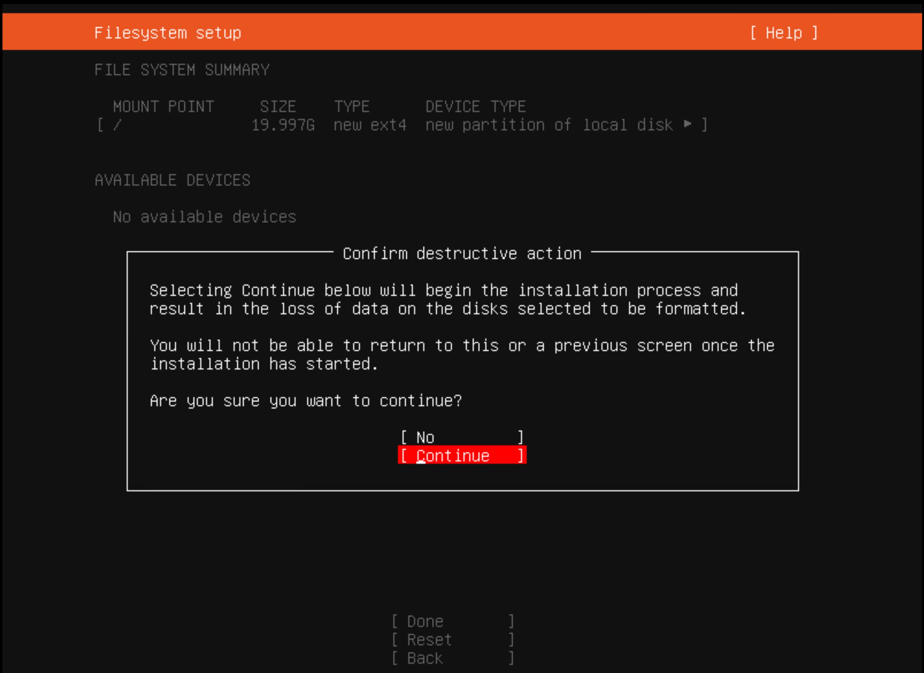 Fourteenth screenshot of an Ubuntu installation.