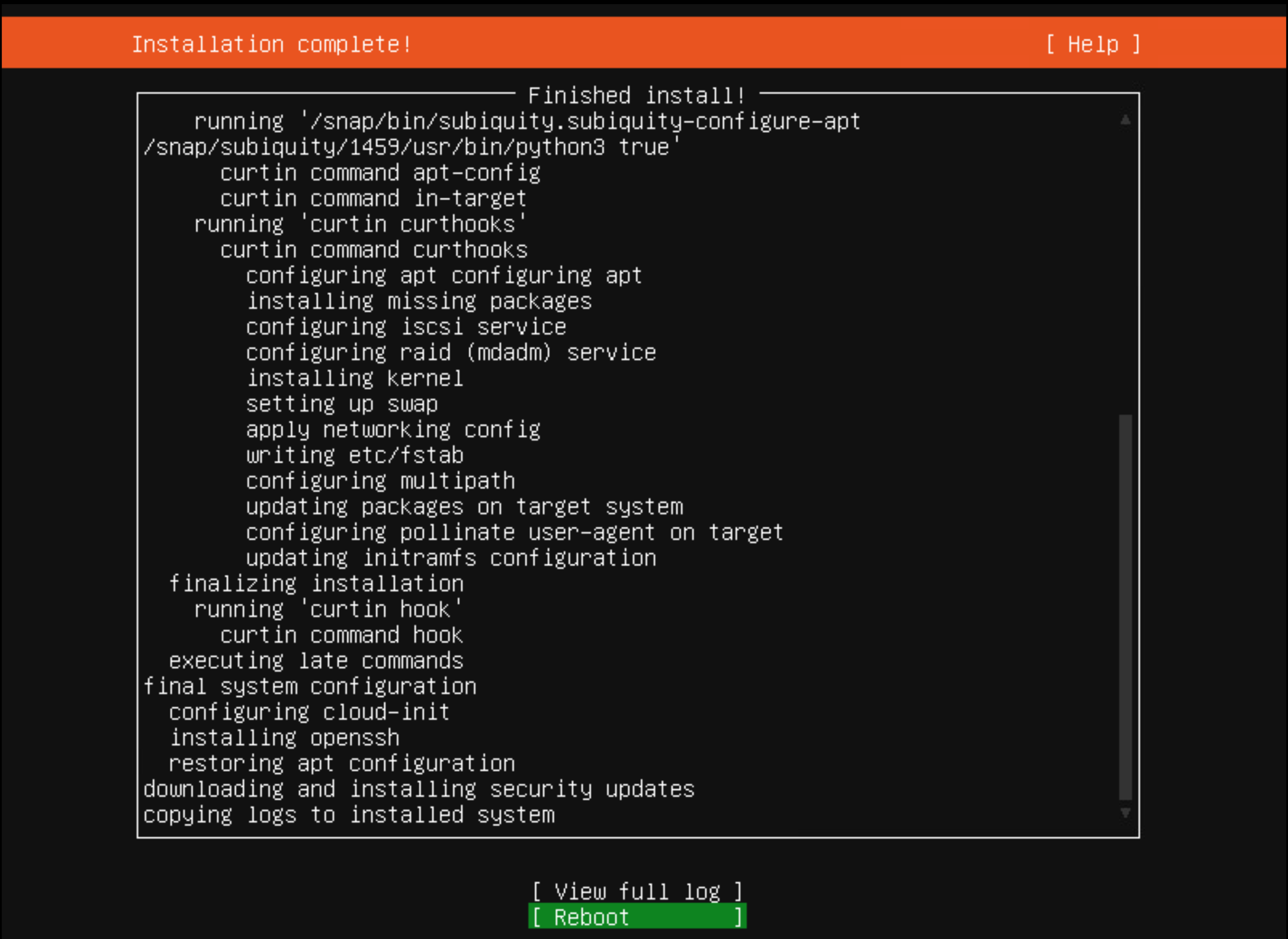 Nineteenth screenshot of an Ubuntu installation.