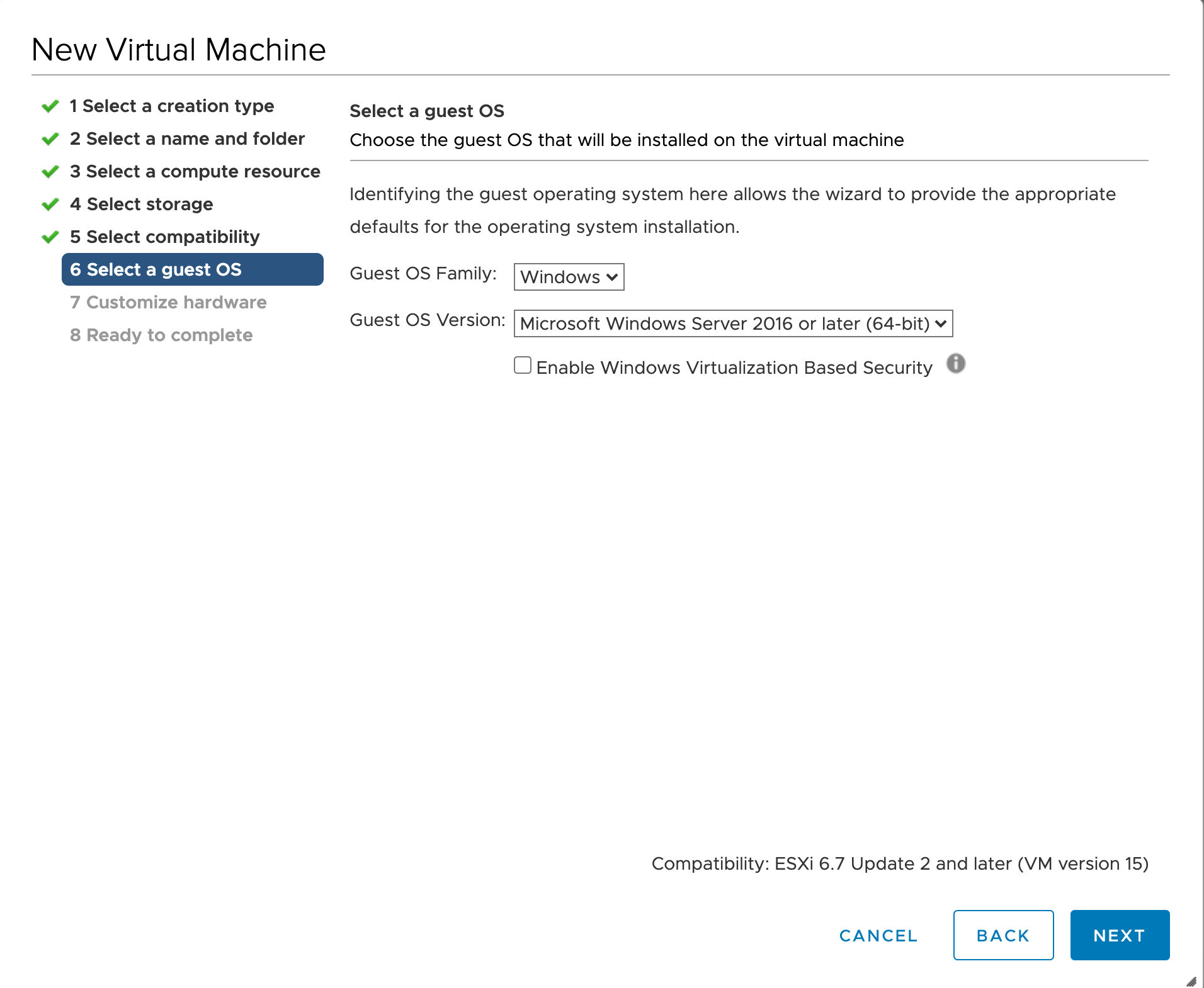 Create a vmware vsphere template for windows server 2019 cloud