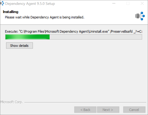 Install the Microsoft Dependency Agent