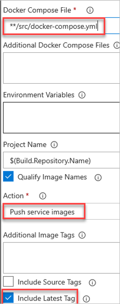 Screenshot of changing the Azure DevOps task name.