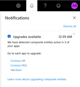 Begin upgrade from notifications