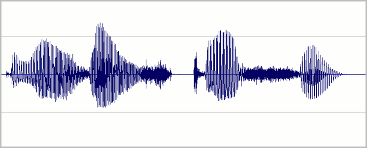 A good recording waveform