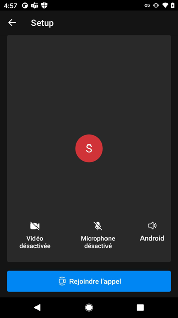 Screenshot of Android left-to-right layout.