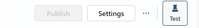 Screenshot that shows the Settings tab.