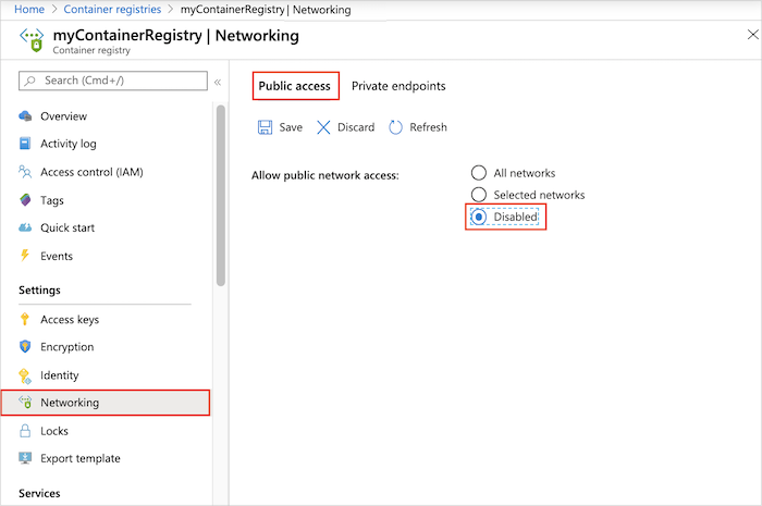 Configure public registry access - Azure Container Registry | Microsoft  Learn