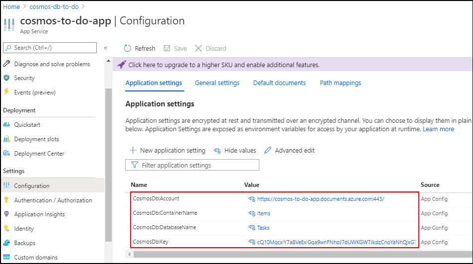 Application Settings