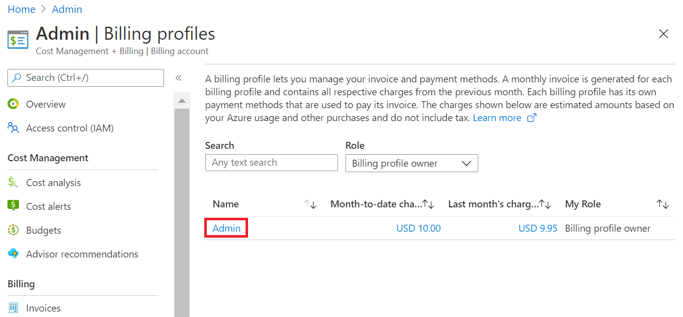 Delete An Azure Billing Payment Method Microsoft Cost Management