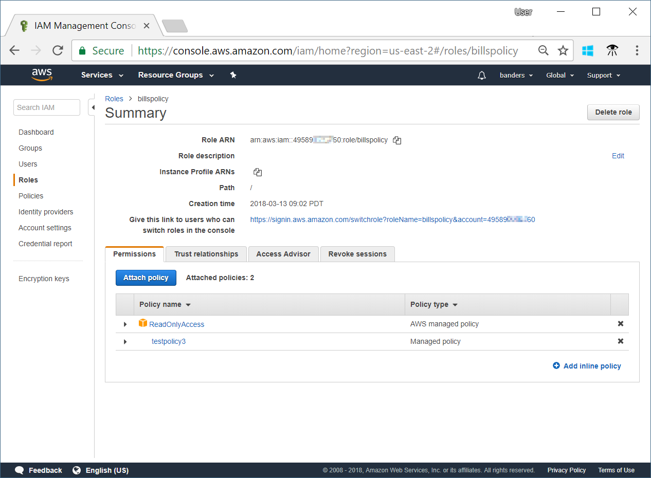 Example policy attached to your Cloudyn role