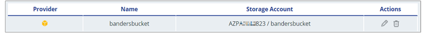 New AWS report storage entry show in storage account list