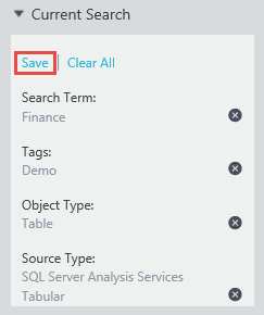 Current Search settings Save link