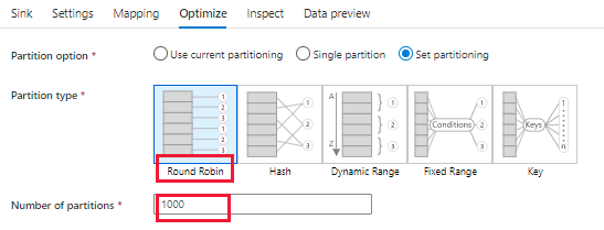 Screenshot that shows the configuration of partitions.