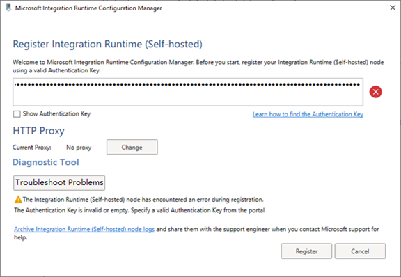 Screenshot that shows how to troubleshoot problems by using the Runtime Configuration Manager.