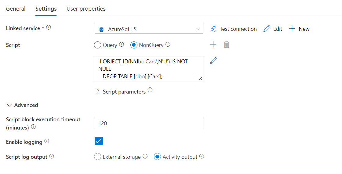 Script activity internal timeout in Azure Synapse · Issue #94986 ·  MicrosoftDocs/azure-docs · GitHub