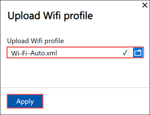 Local web UI "Port WiFi Network settings" 2