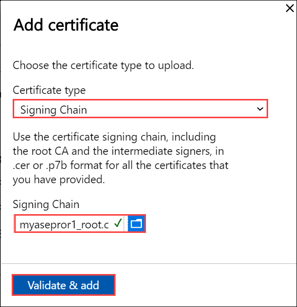 Local web UI "Certificates" page 5