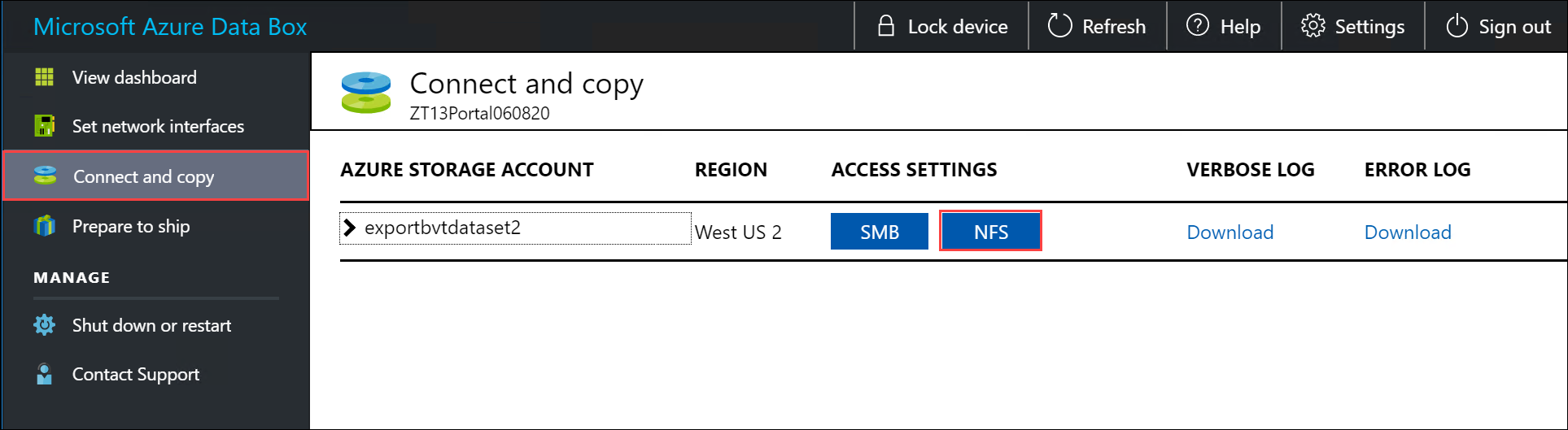 Open NFS client access
