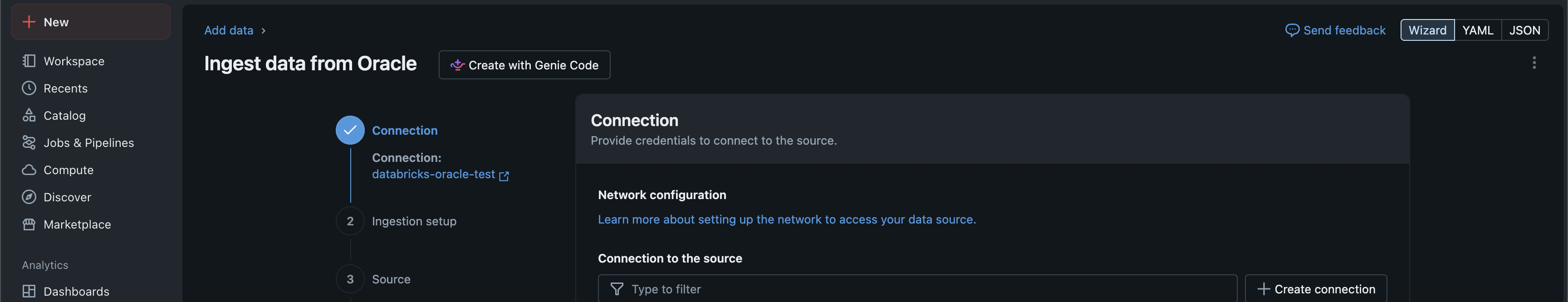 Create connection