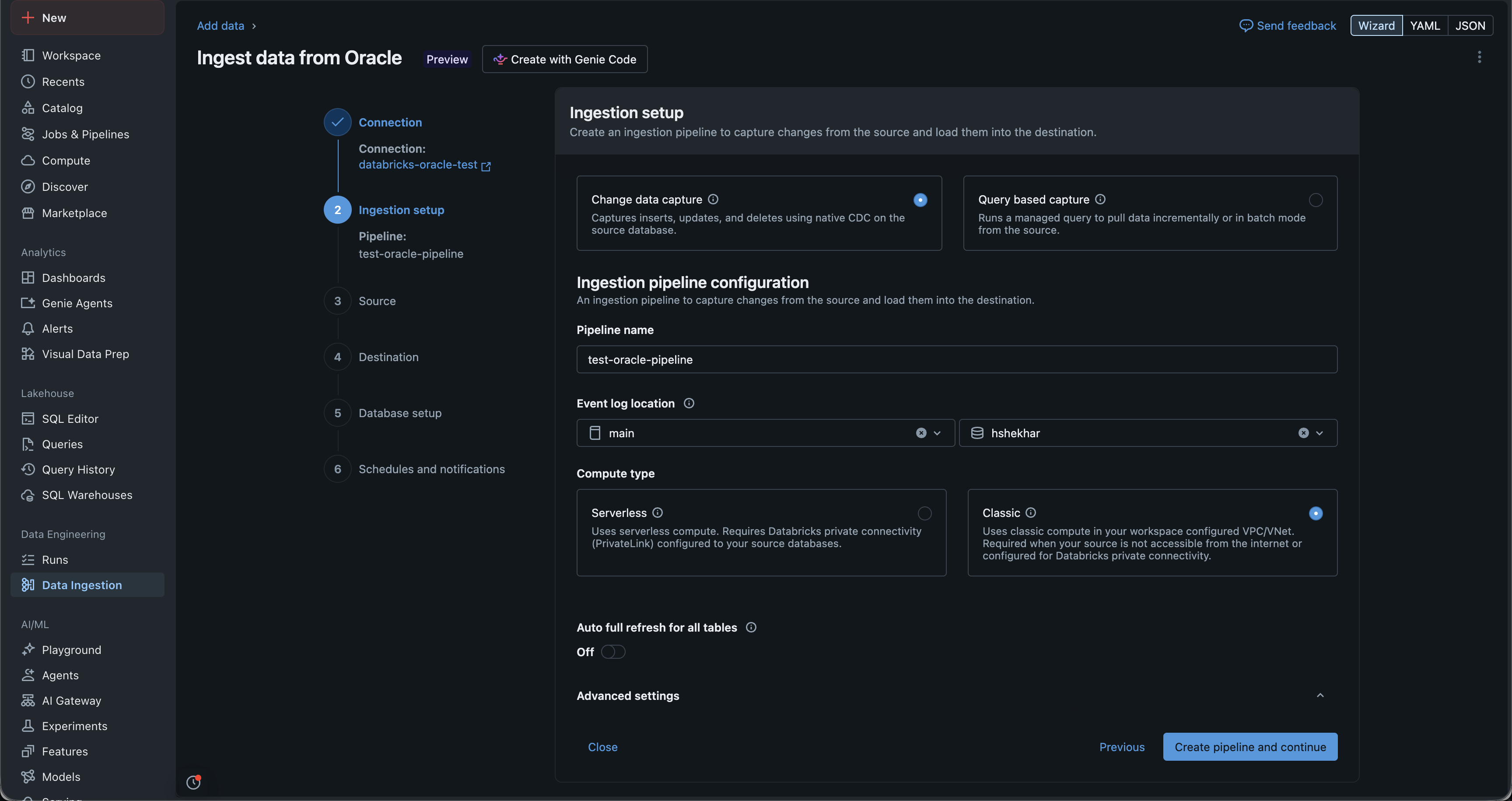 Provide pipeline info